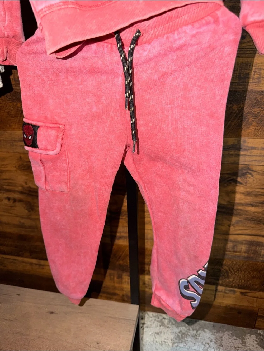 Marvel Kids Dusty Red Hoodie with Black Trim
